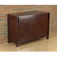 thumbnail image 2 of Contemporary Home Living 38.75" Mahogany Brown Rectangular Unique Windsor Shoe Dresser, 2 of 6