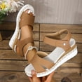 thumbnail image 2 of ShiShine Womens Espadrille Wedge Sandals Criss Cross Ankle Strap Open Toe Dressy Summer Vacation Fashion Sandals, 2 of 6