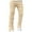 Khaki, variant on WREESH Men's Jeans Elastic Waist Casual Multi-Pocket Sports Trousers Pants Khaki