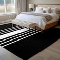 thumbnail image 4 of 5'x8' Area Rugs, Black White Stripe Indoor Outdoor Area Rug for Living Room Bedroom, Modern Rustic Vertical Striped Washable Bathroom Rugs Kitchen Floor Carpet Mats Home Decor Aesthetic, 4 of 8