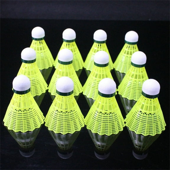 Badminton Shuttlecocks,12 Pack Hight Speed Training Badminton Balls with Great Stability for Indoor Outdoor