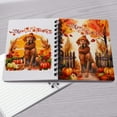 thumbnail image 4 of Happy Thanksgiving Vizsla Give Thanks Fall Beanie Scarf Welcome Spiral Bound Journal Vizslas Dog Lover Gifts Idea 5x7in Spiral Notebook - 00020, 4 of 5