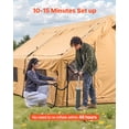 thumbnail image 3 of VEVOR Inflatable Tent for Camping 5-8 Person Glamping Tent with Pump Easy Set up, 3 of 9