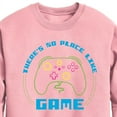 thumbnail image 2 of Instant Message - There's No Place Like A Game - Toddler & Youth Crewneck Fleece Sweatshirt, 2 of 5