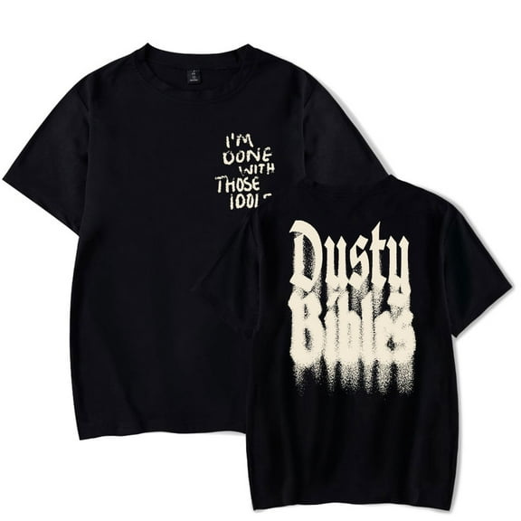 Josiah Queen Dusty Bibles Tee Women Men Short Sleeve Crewneck T-shirt Casual Tops