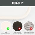 thumbnail image 4 of 3 Pcs Memory Foam Bath Mats Soft Absorbent Bathroom Rugs,Machine Washable Easy to Clean, White, 4 of 6