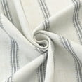 thumbnail image 4 of DriftAway Farmhouse Linen Blend Blackout Curtains 96 Inches Long for Bedroom Vertical Striped Printed Linen Curtains Thermal Insulated Grommet Lined Treatments for Living Room 2 Panels W52 x L96 Gray, 4 of 8