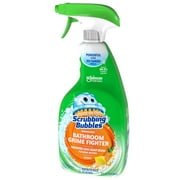 (4 pack) Scrubbing Bubbles Disinfectant Bathroom Grime Fighter Spray, Citrus, 32 fl oz