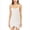 White, variant on Women's Sleeveless Round Neck Solid Pajama Sleep Dresses Sexy Sequin Spaghetti Straps Backless Asymmetrical Hemline Soft Dress Gold M