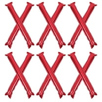 Topbathy 12Pcs Red Inflatable Cheering Noise Sticks Party Favors for Football Basketball Outdoor Use
