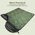 thumbnail image 6 of Cotton Flannel Sleeping Bag with Fleece Lined Hood, Waterproof XL Sleeping Bag for Adults, for Cold Weather Camping Backpacking or Hiking, 3-4season with Compression Sack, 6 of 7