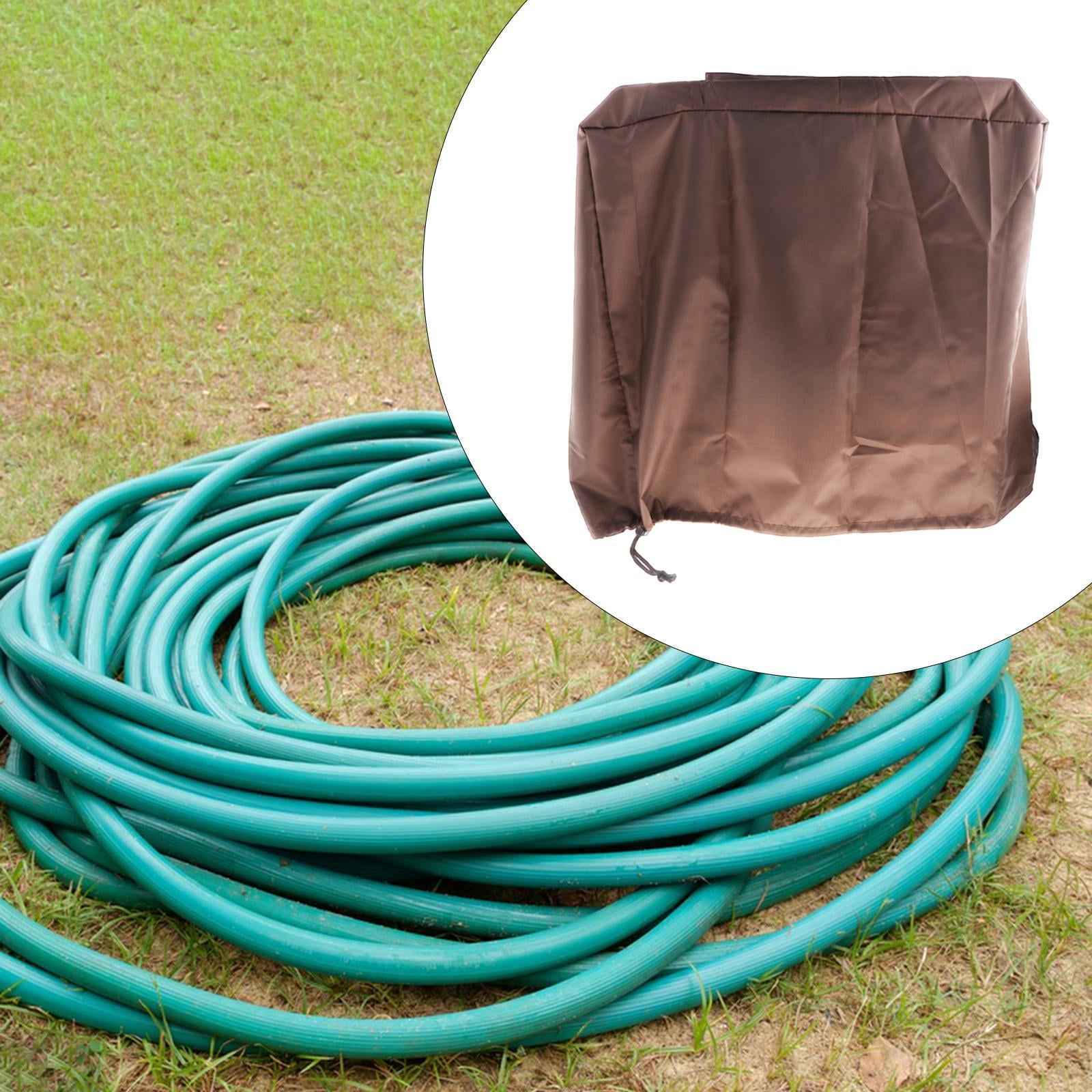 Fzaqwen Retractable Garden Hose Reel Cover Oxford Cloth Cover Water Hose Reel Coffee