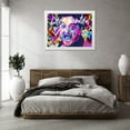 thumbnail image 3 of Stephen Chambers 32x25 White Modern Wood Framed Wall Art Titled - John Belushi Life Is Beautiful, 3 of 6