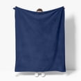 thumbnail image 5 of Sm:)e Navy Blue Blanket, Super Soft Flannel Fuzzy Plush Cozy Blanket, 50x60 Inch, 5 of 12