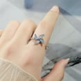thumbnail image 3 of Multiple Style Anxiety Ring Fidget Spinner Rings for Women Star Moon Butterfly Flower Spinning Ring Rotate Freely Jewelry 2023 208, 3 of 6
