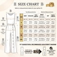thumbnail image 6 of pstuiky Linen Sets for Women 2 Piece Solid Color Round Neck Sleeveless Tops and Wide Leg Pants Summer Sets Matching Lounge Set Casual Two Piece Sets Women Clothing, 6 of 10