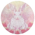 thumbnail image 3 of Easter Bunnies Rabbits Round Rugs -Washable Non-Slip Small Round Area Rug Throw Soft Circle Rugs for Bedroom, Modern Print Indoor Carpet for Entryway Sofa Living Room, 3 of 7