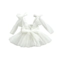 thumbnail image 2 of LYMAYTER Baby Girls Formal Sleeveless Dress with Frilly Netting and Princess Skirt for Summer Events‌ 3M-24M, 2 of 7