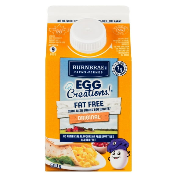 Fermes Burnbrae Créations œufs Sans gras saveur originale 500 g