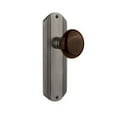 thumbnail image 4 of Nostalgic Warehouse Decbrn_Prv_234_Nk Vintage Brown Porcelain Privacy Door Knob Set -, 4 of 7