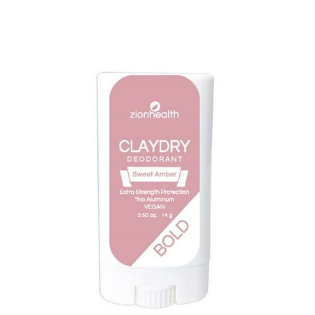 Clay Dry Bold - Sweet Amber Vegan Deodorant Travel Size .50 oz.