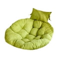 thumbnail image 1 of Thick Chair Cushion with Headrest Multipurpose Garden Chair Mat 41 Inch Diameter Green, 1 of 7