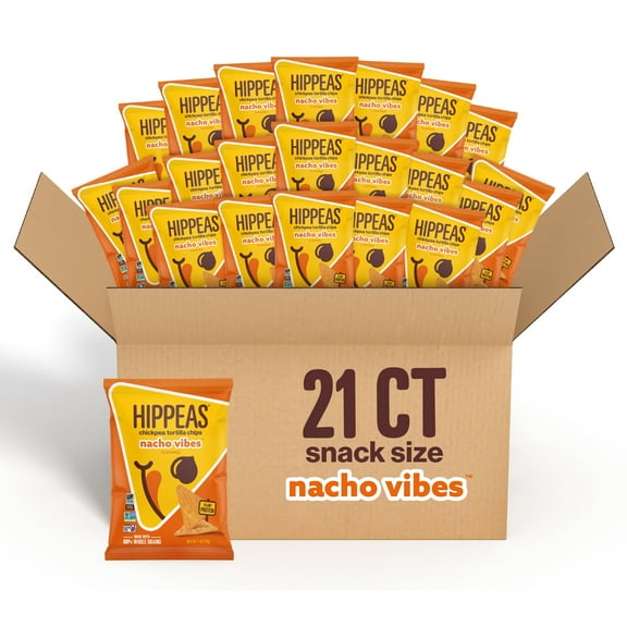 Hippeas Nacho Tortillas, 21 Ct, 1 Oz