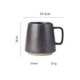 thumbnail image 2 of Taza de café de cerámica vintage con asa, for té de la tarde, leche y café., 2 of 6