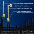 thumbnail image 2 of 14K Yellow Gold Green Peridot and White Lab Grown Diamond Long Liner Dangle Earrings for Women | 1.73 Cttw | Gemstone August Birthstone | Pear Shape 7X5MM | White Gold Chain Drop Earrings, 2 of 6