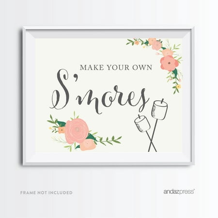 Build Your Own S'mores Floral Roses Wedding Party