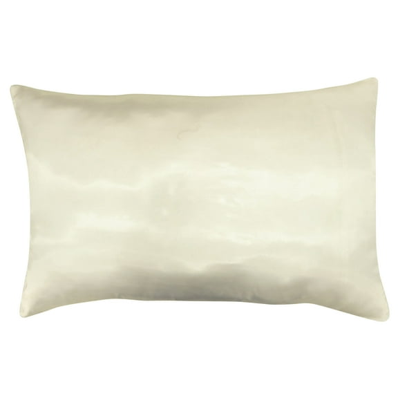 Home Décor Cushion Cover Pillow Sham Solid Satin Silk Throw Case - Choose Size