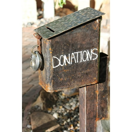 Canvas Print Charity Donating Donations Donate Donation Box Stretched Canvas 10 x (Best Way To Donate To Charity)