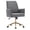 Blue, variant on Peispie High Back Corduroy Office Chair, Swivel Rocking Desk Chair with Gold Base, 380lb, Blue