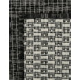 thumbnail image 6 of Unique Loom Outdoor Solid Collection Area Rug (2' x 3' 1" Rectangle Black/Ivory), 6 of 6