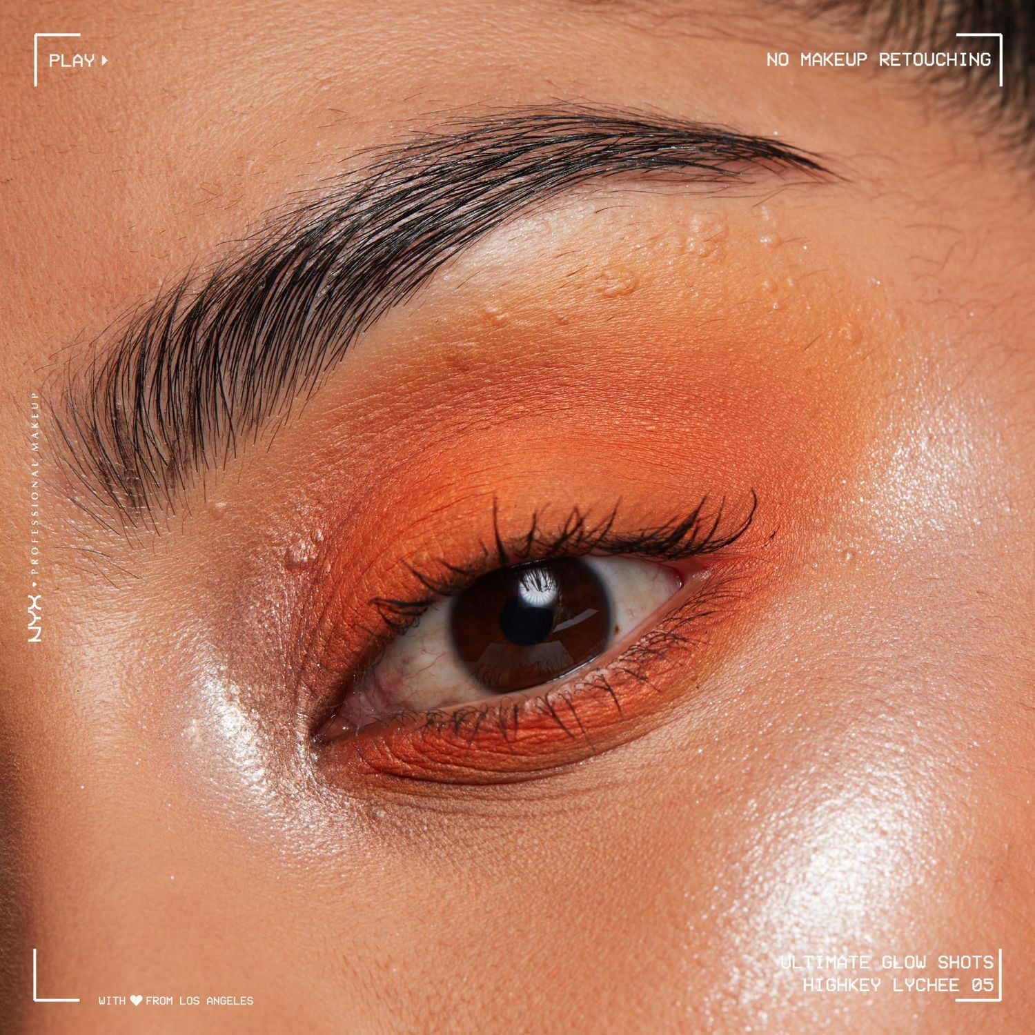 NYX PROFESSIONAL MAKEUP, Ultimate Glow Shots, Liquid Eyeshadow, 12hr wear - TWISTED TANGERINE