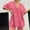 Hot Pink, variant on GZWYHT Lounge Sets for Women Comfy Sets for Women Clothing Womens Pajamas T Shirts Tops Shorts Set Workout Reversible Tracksuit Two Piece Sets for Women Two Piece Sets for Women Summer Navy XXL