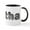 White/Black Inside, variant on CafePress - Bertha Wolf Mugs - 11 oz Ceramic Mug - Novelty Coffee Tea Cup