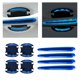 thumbnail image 1 of Calcomanías para manijas de puertas de automóviles, calcomanías protectoras para manijas de puertas con tiras reflectantes para vehículos Azul 8PCS Soledad Pegatinas de mango, 1 of 9