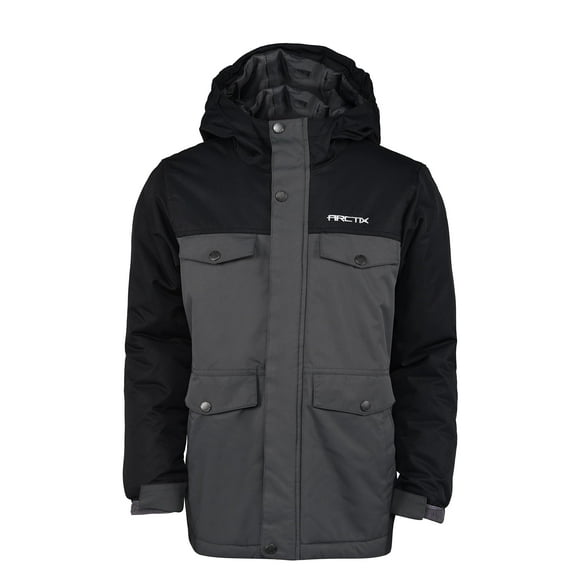 Arctix Boys Slalom Insulated Winter Jacket, Black/Charcoal, 2T