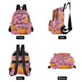 thumbnail image 2 of Fashion Quilted Backpack for Women Lightweight Travel Daypack Casual Bag for Shopping Travel Pink Flowers and Pumpkins S, 2 of 7