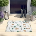 thumbnail image 2 of White Christmas Forest Animal Pattern Flannel Non Slip Door Rugs,Washable Door Mats Indoor,Decorative Door Mats,Dirt-Resistant and Absorbent Doormat for Entrance,Bedroom,Kitchen,Bathroom,31.5"x17", 2 of 4