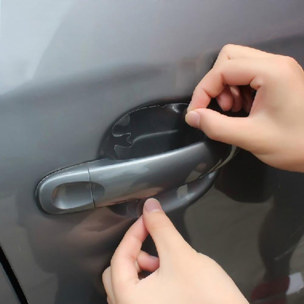 4pcs Invisible Clear Car Door Handle Protector Film Scratch Guard Cover Sticker