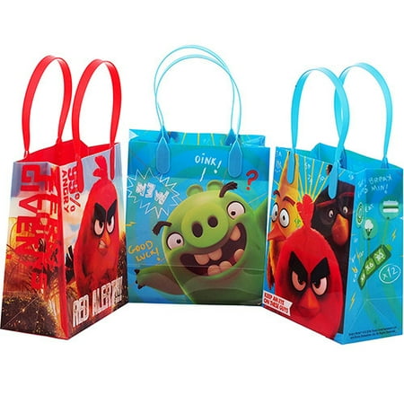Angry Birds Party Invitations Angry Birds Rovio Characters 12 Authentic Licensed Party Favor Reusable Small Goodie Gift Bags ()