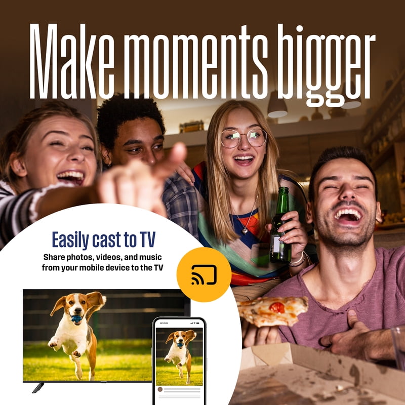Westinghouse Roku TV 50 Inch Smart TV, 4K UHD Flat Screen Wi-Fi Bluetooth WR50UE4520 display and camera view
