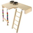 thumbnail image 4 of 1 Set of Bird Perch Platform Bird with Ladder Training Platform Parrot Standing Perch, 4 of 8
