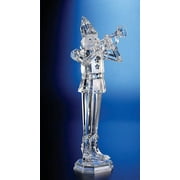 CC Christmas Decor Set of 2 Clear Icy Christmas Nutcracker Trumpeters Figurines 18"