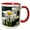 Red/White, variant on 3drose, White Daisy - Spring Gardens - Flowers - Floral Print, 15oz Mug