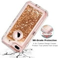 thumbnail image 2 of Apple IPhone 8 Plus / IPhone 7 Plus Tough Defender Sparkling Liquid Glitter Heart Case With Transparent Holster Clip Hot, 2 of 5