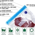 thumbnail image 4 of MOMODA Sous Vide Cooking Bags - Set of 30 | BPA-Free Reusable Vacuum Seal Bags with Air Valve for Joule and Anova Cookers | Freezer Safe Vacuum Food, 4 of 6