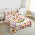 thumbnail image 3 of Castle Fairy Teens Spring Garden Twin Comforter Sets,Chic Flowers Bedding Set, 3 of 8